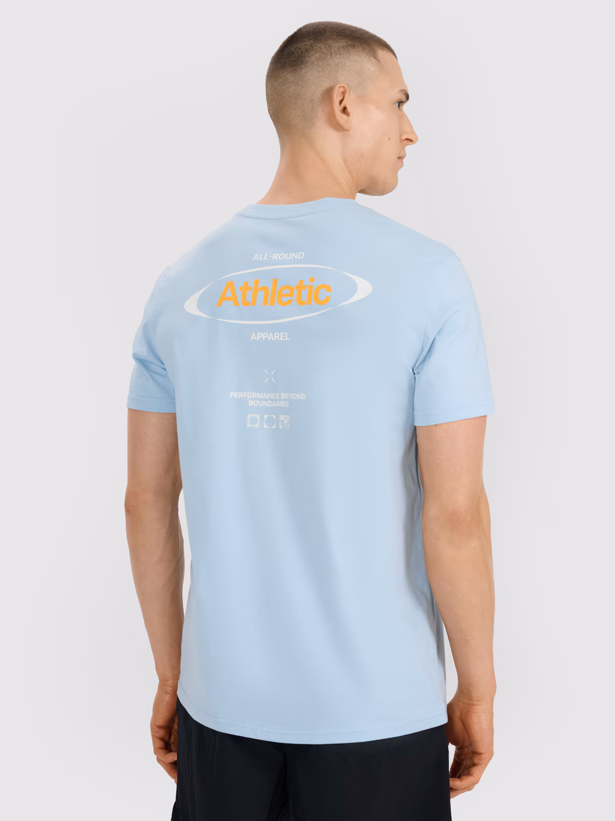 T-shirt regular z nadrukiem męski - czarny