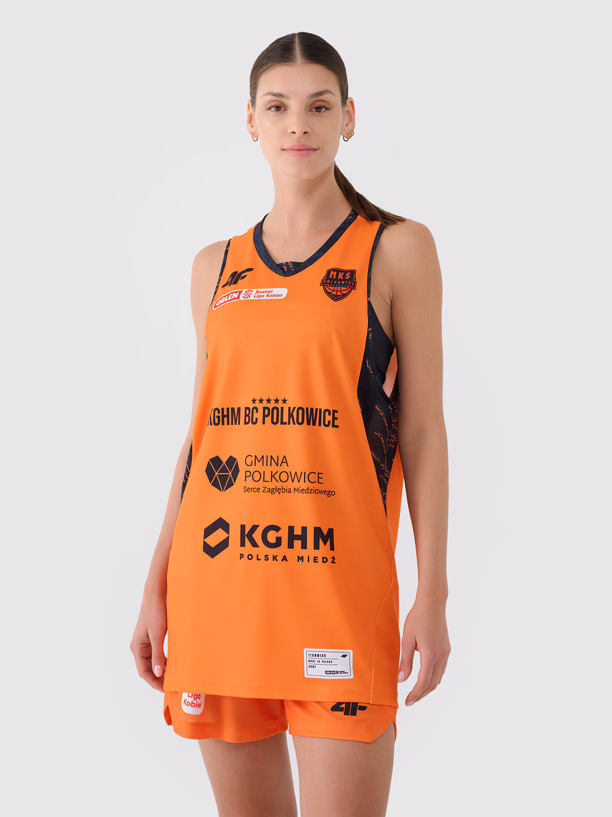 Koszulka meczowa replika domowa z sezonu 2024/25 damska 4F x MKS Polkowice - multikolor