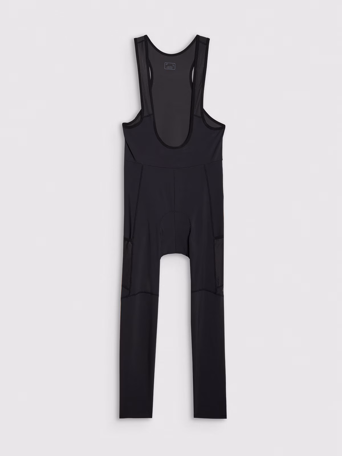 Legginsy rowerowe z żelowo-piankową wkładką i szelkami męskie - czarne