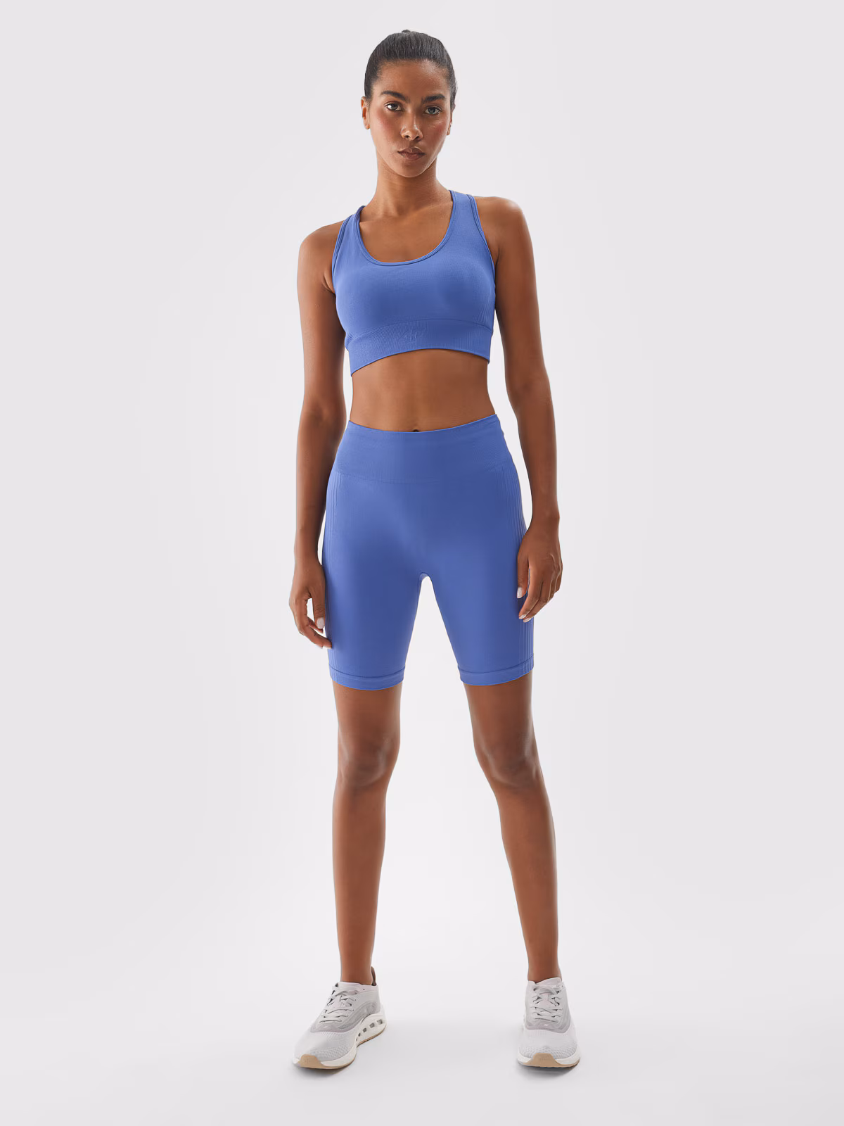 Legginsy kolarki treningowe damskie - fioletowe