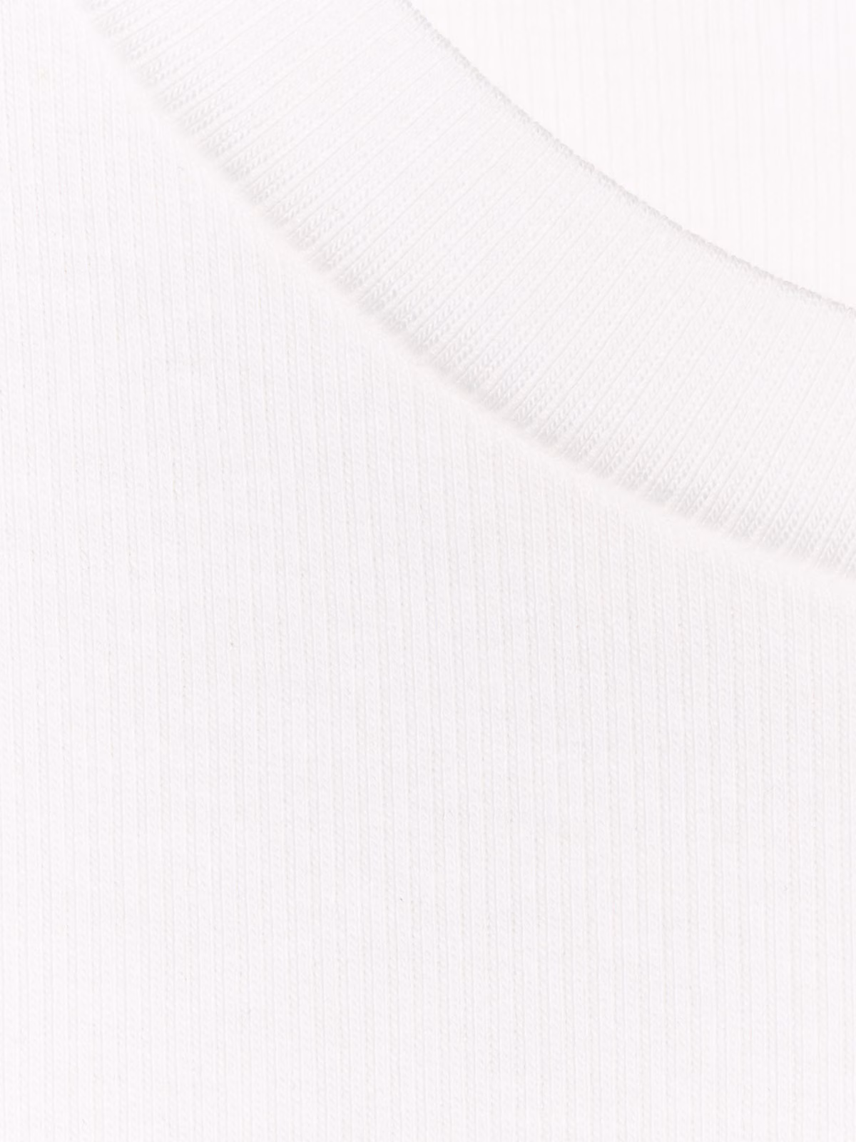 Top slim gładki damski - biały