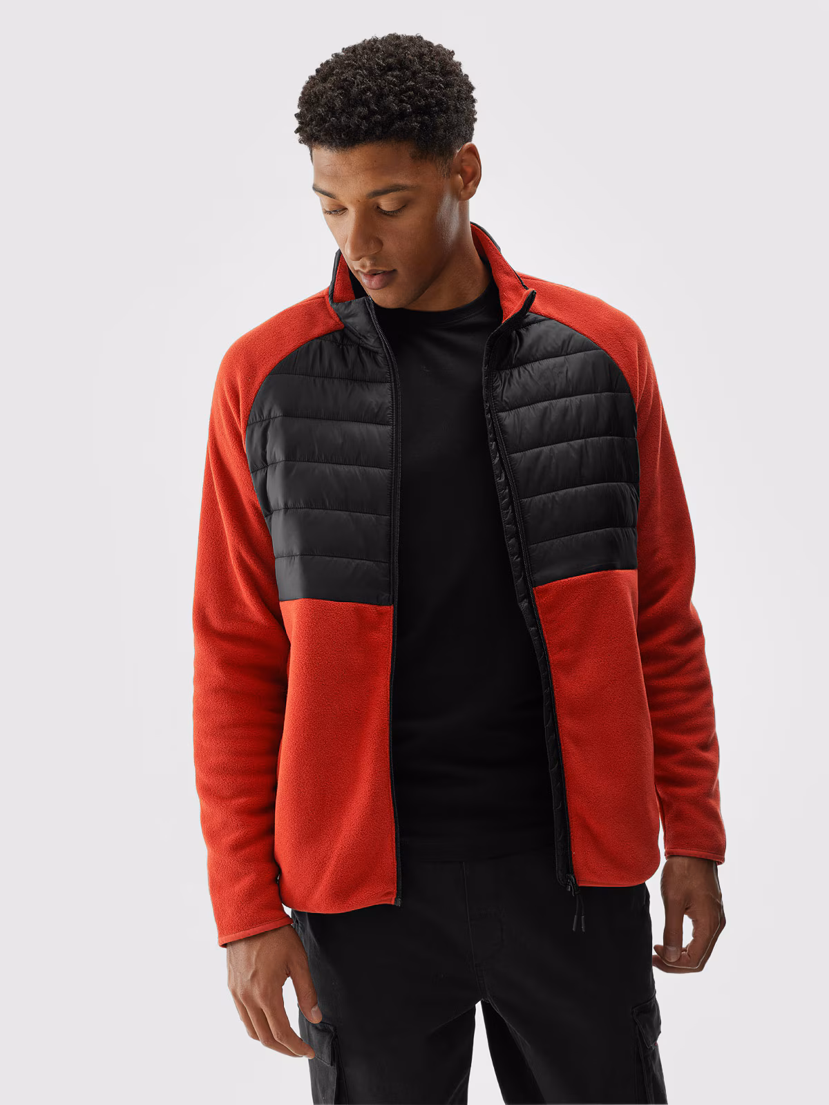 Polar ze stójką regular męski - czarny