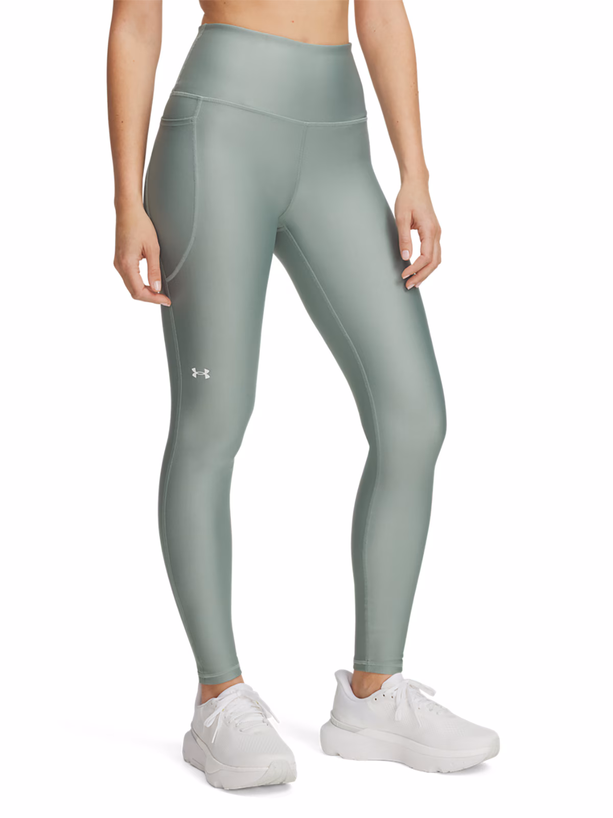 Legginsy treningowe damskie Under Armour HG Armour HiRise Leg - zielone