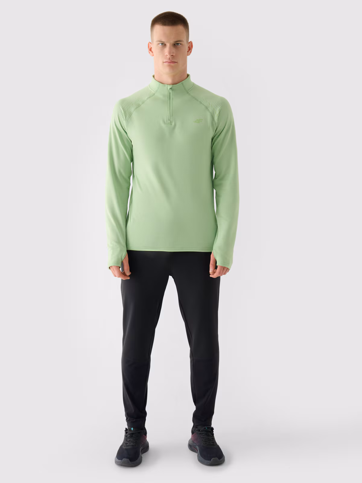 Spodnie do biegania szybkoschnące męskie - szare