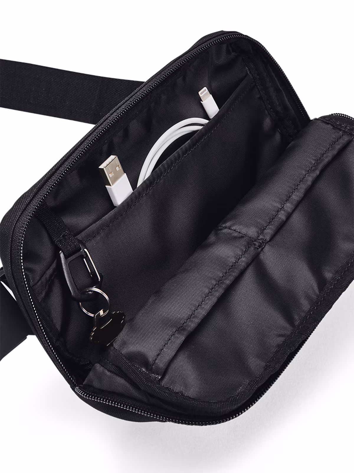 Saszetka nerka crossbody uniseks Under Armour UA Loudon Waist Bag Xbody - czarna