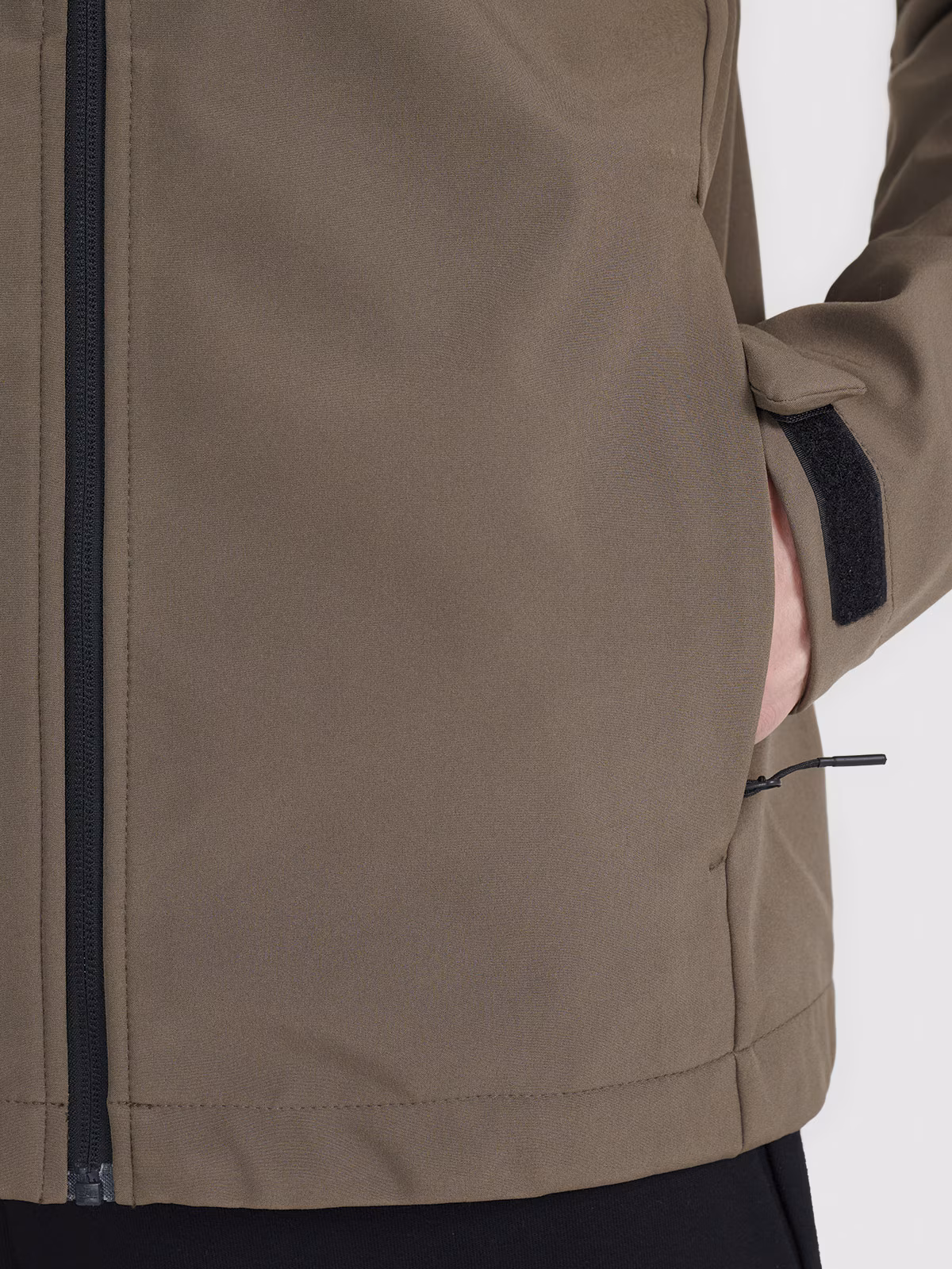 Kurtka softshell wiatroodporna membrana 5000 męska - czarna