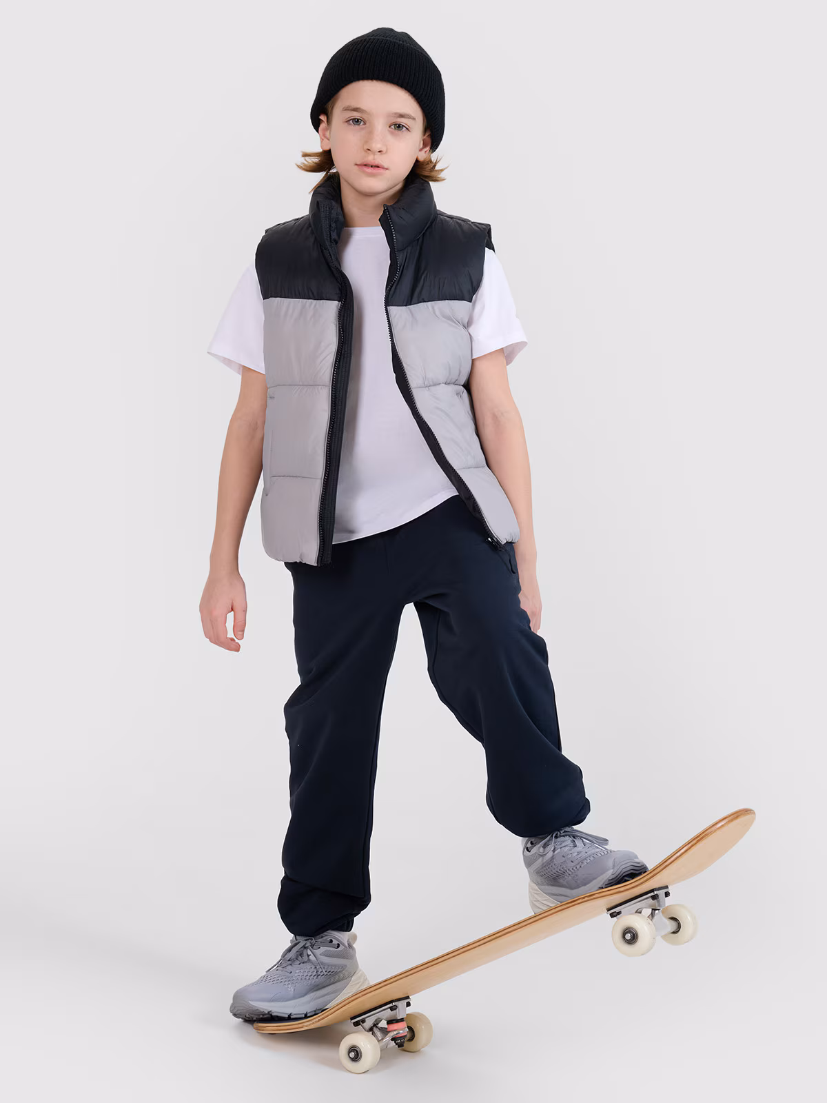 Bezrękawnik puchowy z wypełnieniem syntetycznym chłopięcy - zielony