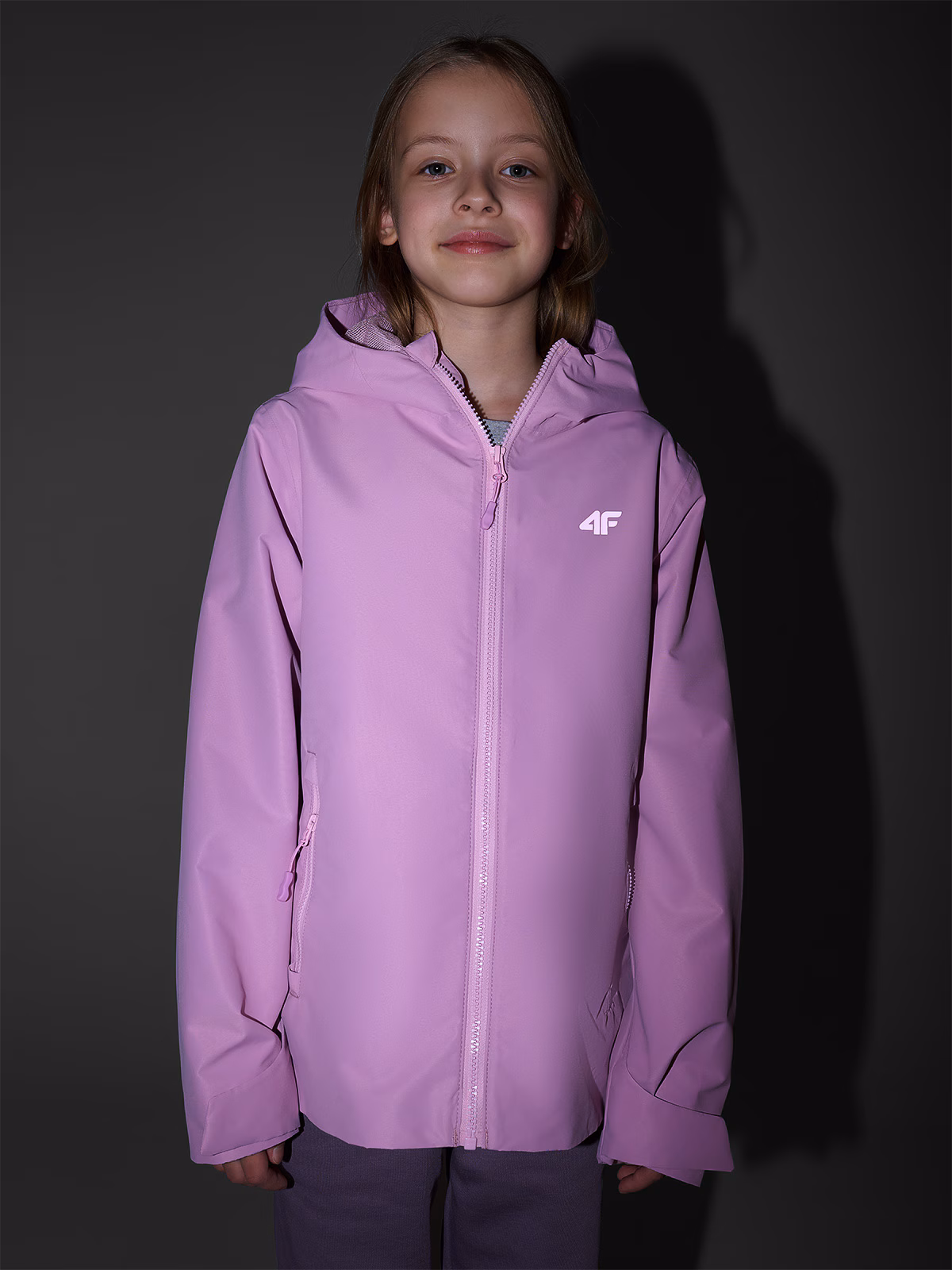 Kurtka przejściowa membrana 5000 dziecięca - czarna