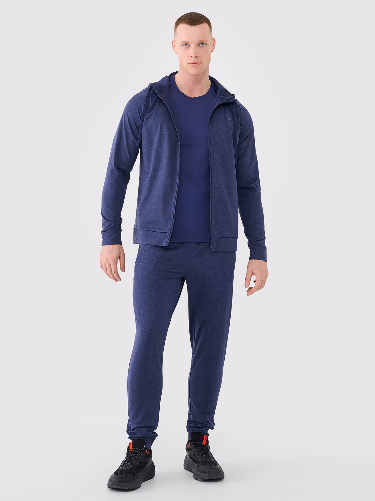 Spodnie treningowe szybkoschnące męskie - granatowe