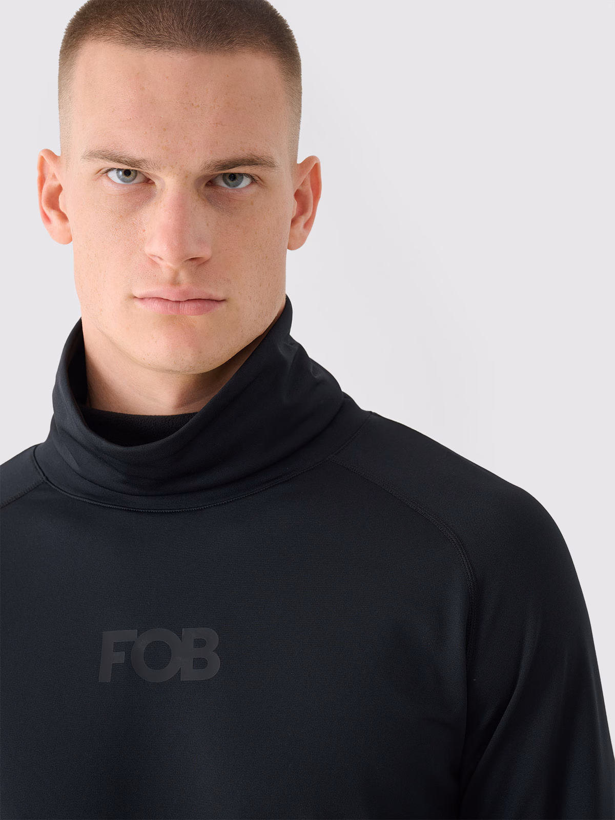 Bielizna termiczna drapana (góra) męska - czarna