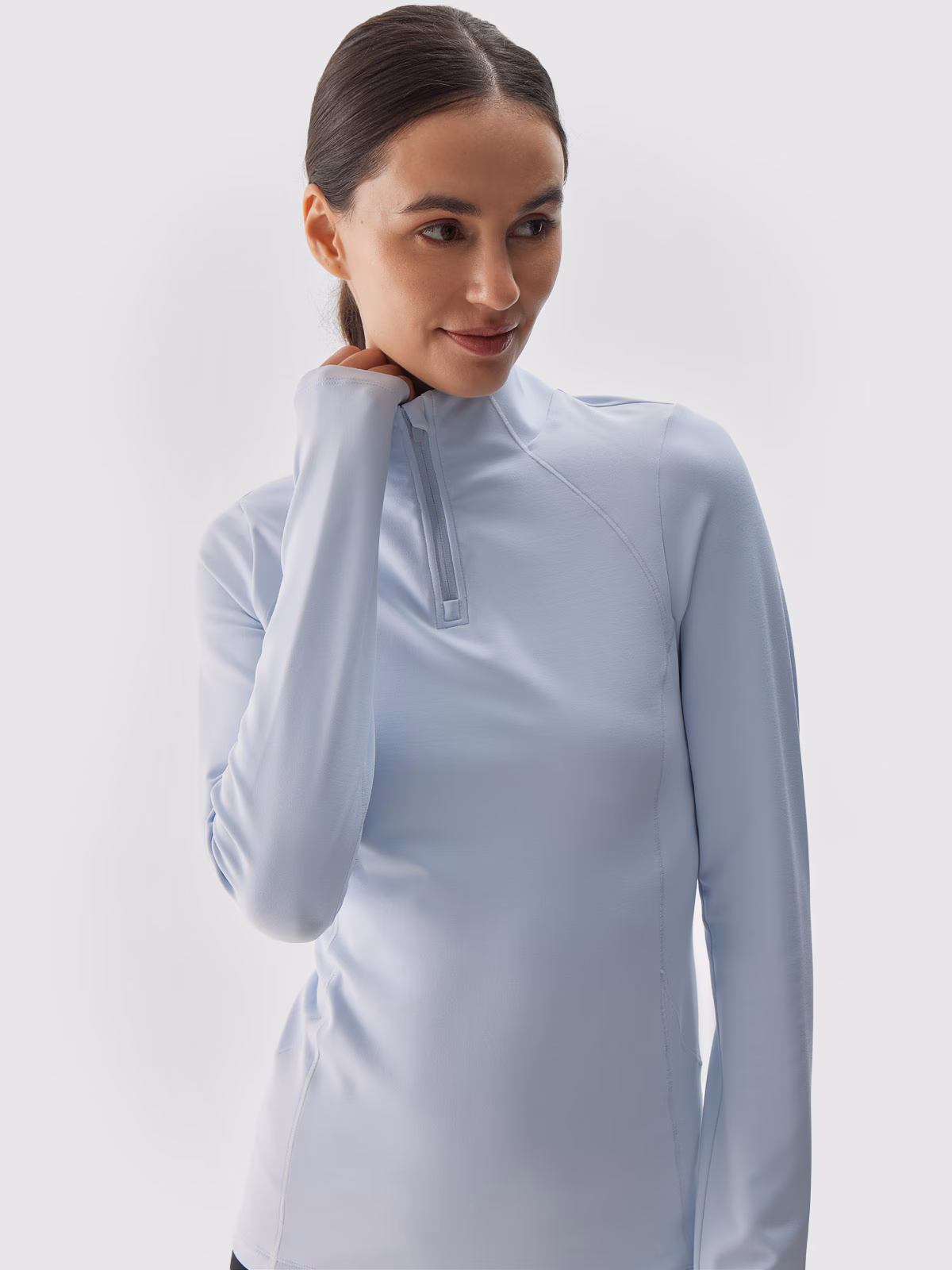 Bielizna termiczna drapana (góra) damska - niebieska