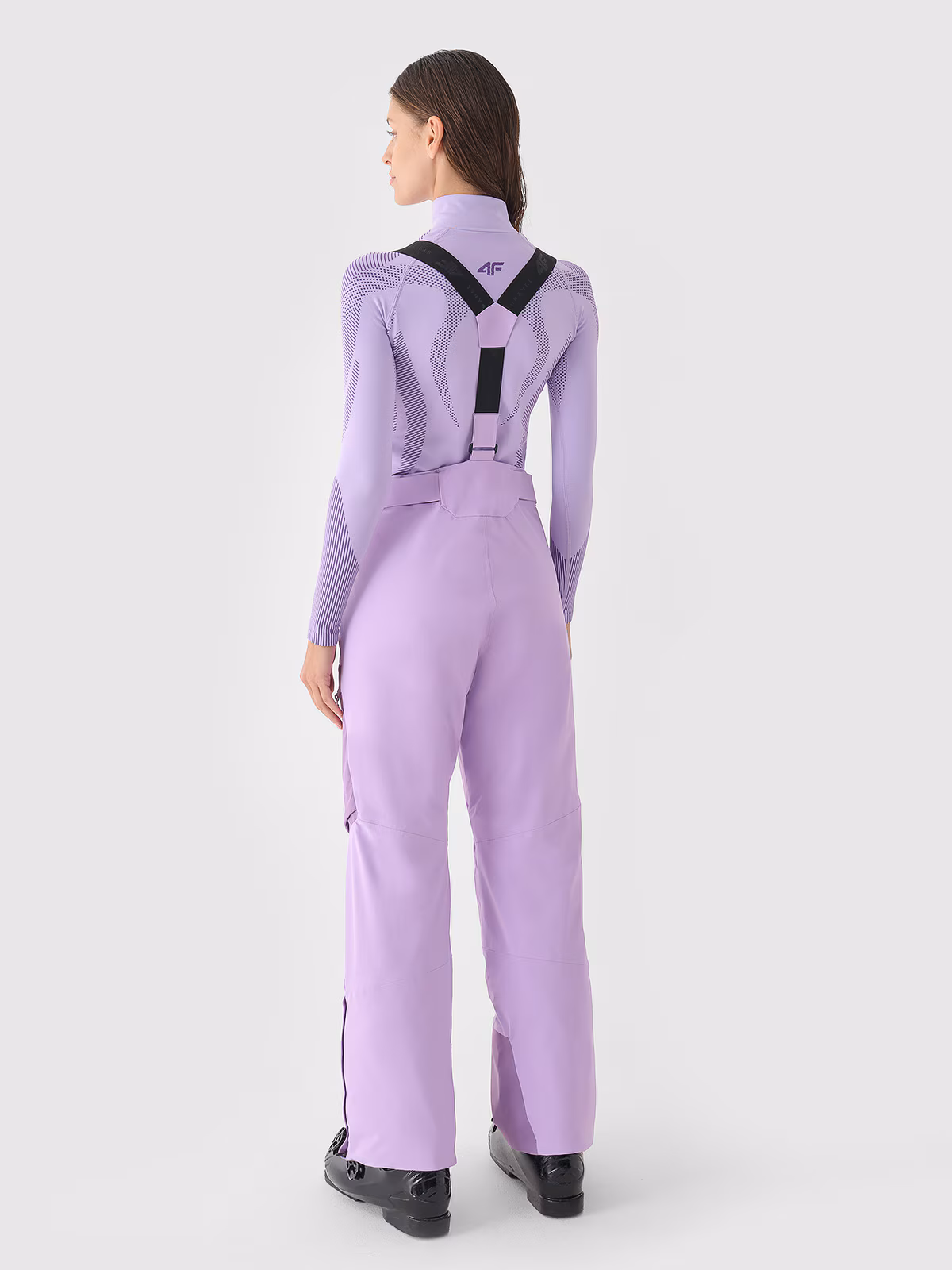 Spodnie narciarskie membrana 15000 damskie - fioletowe