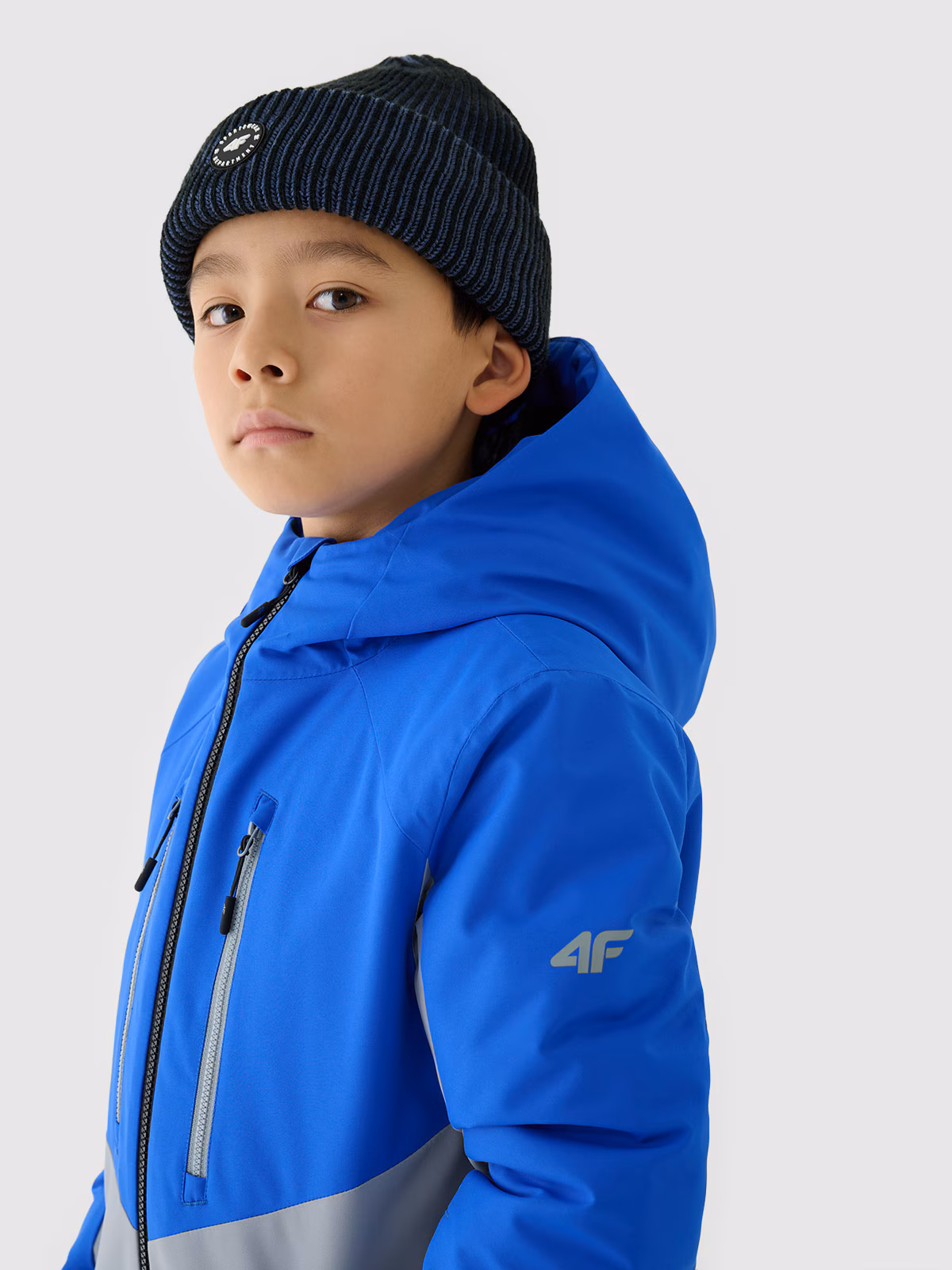 Kurtka narciarska membrana 10000 chłopięca - zielona