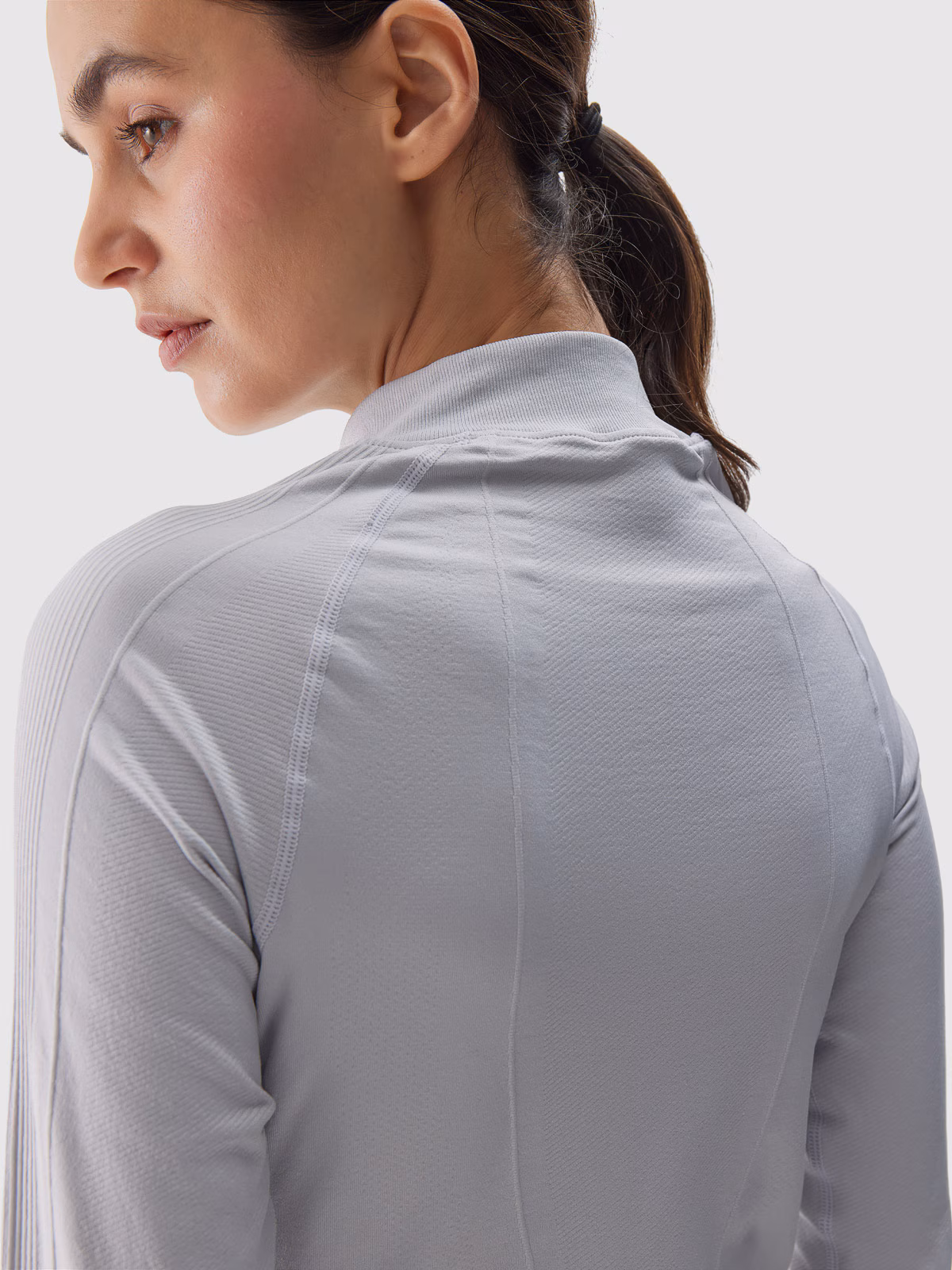 Bielizna termoaktywna bezszwowa (góra) damska - szara