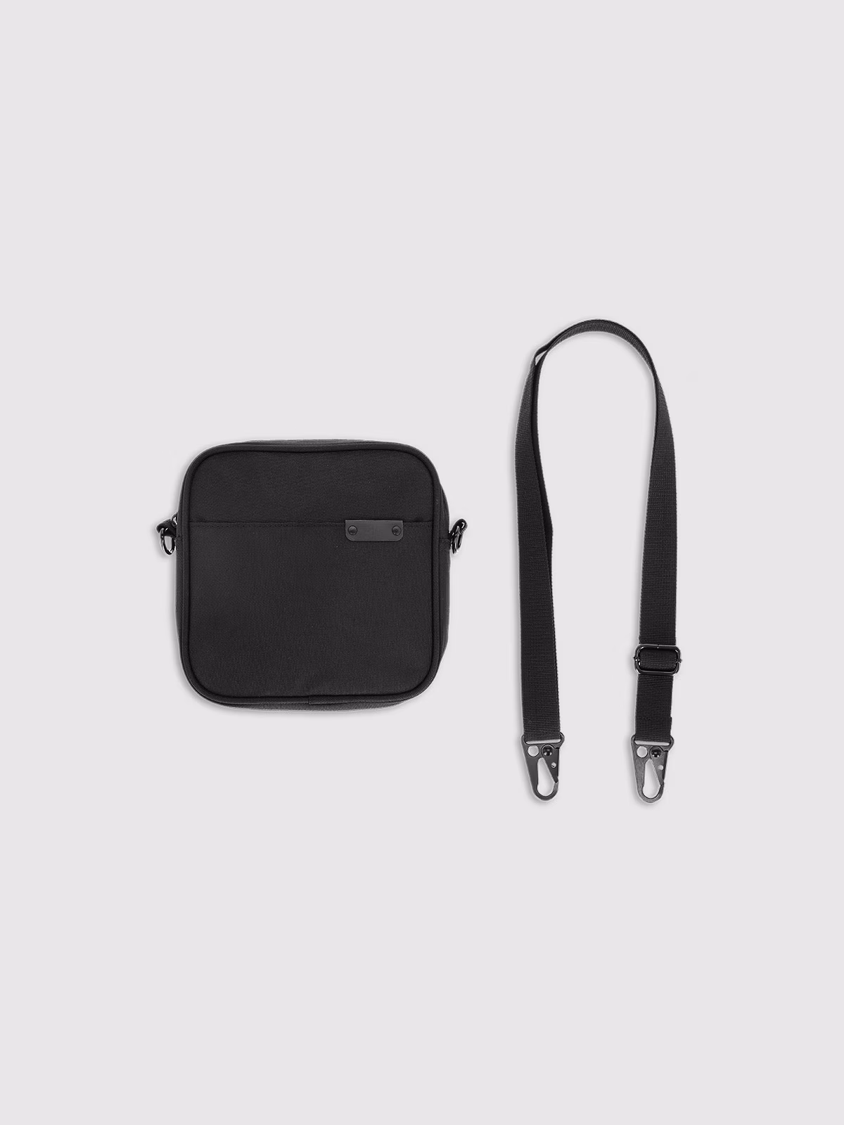 Saszetka crossbody uniseks - czarna