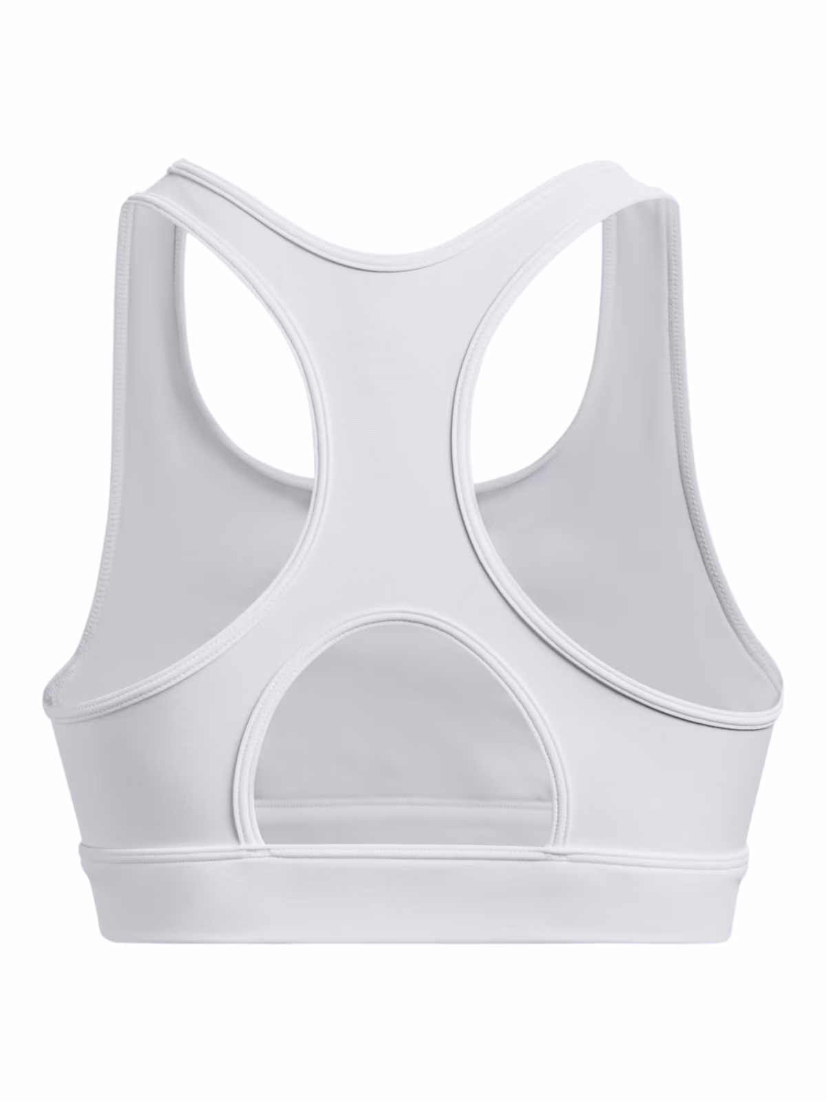 Biustonosz treningowy Under Armour UA HeatGear Mid Padless - biały