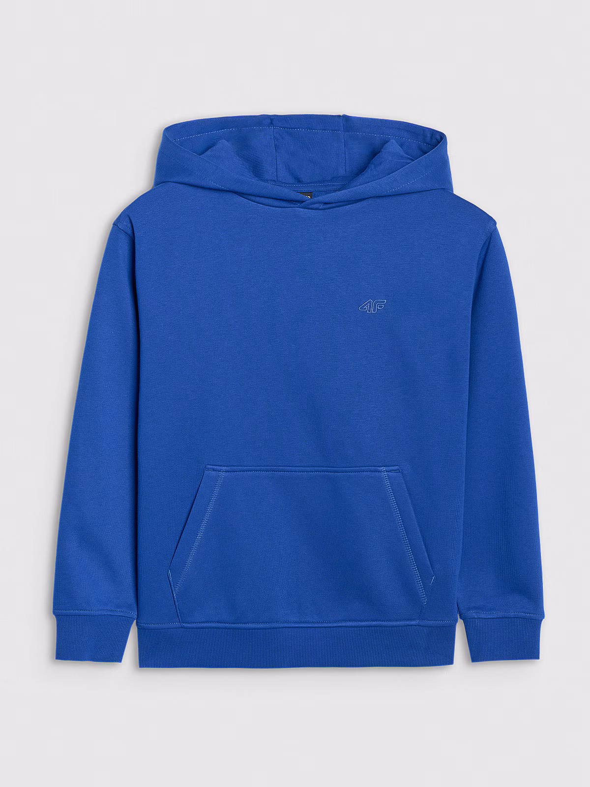 Bluza dresowa nierozpinana z kapturem chłopięca - niebieska
