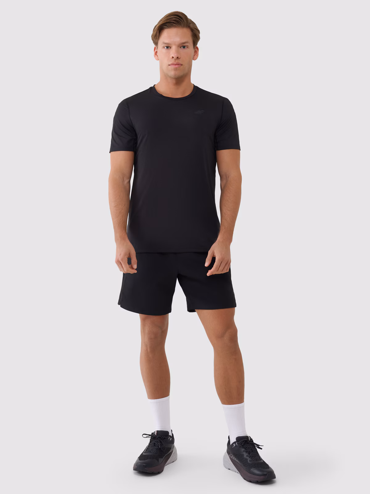 Spodenki treningowe szybkoschnące męskie - beżowe