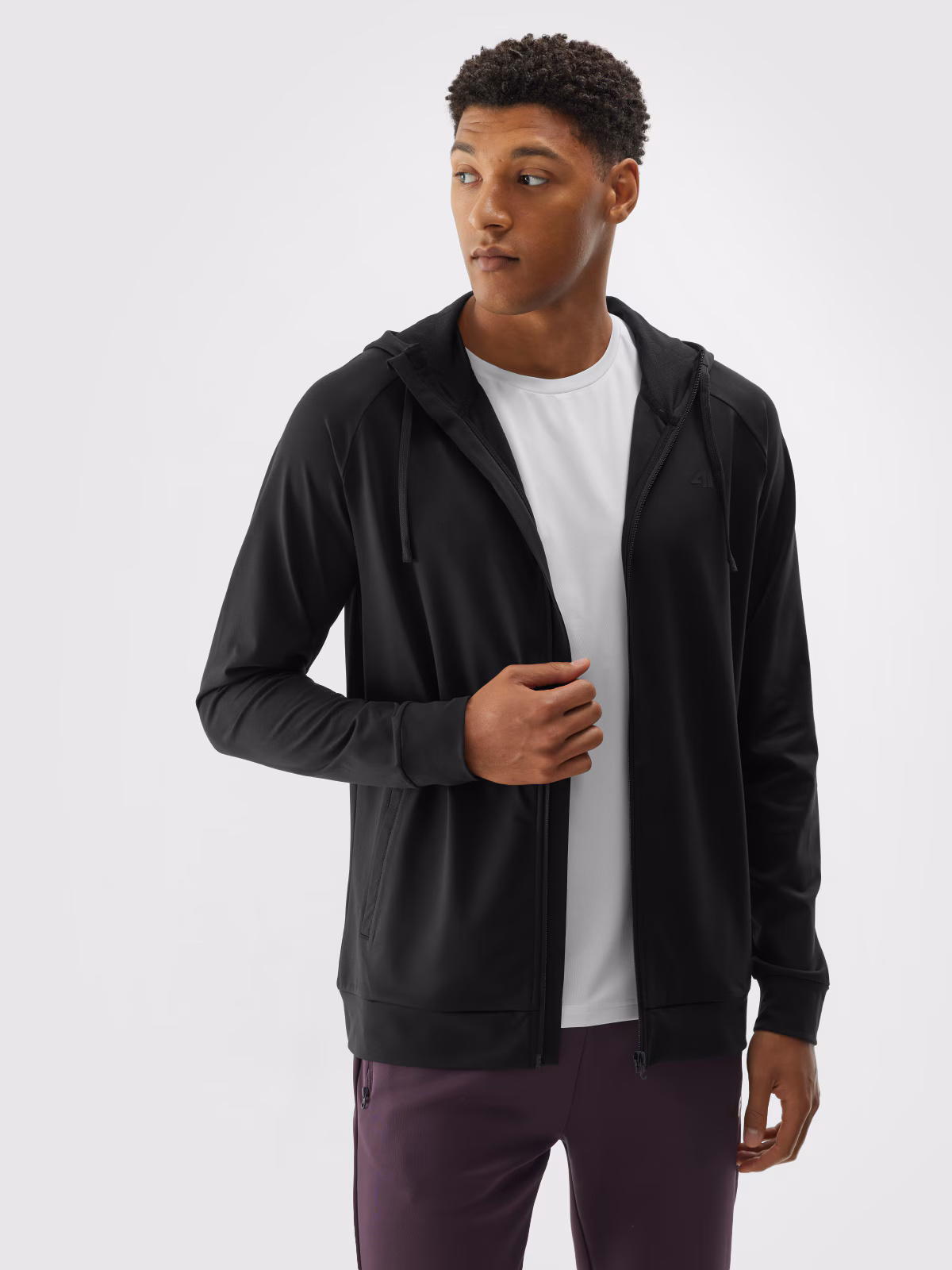 Bluza treningowa regular szybkoschnąca męska - szara