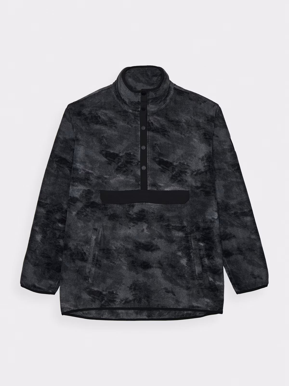 Polar ze stójką oversize męski - multikolor