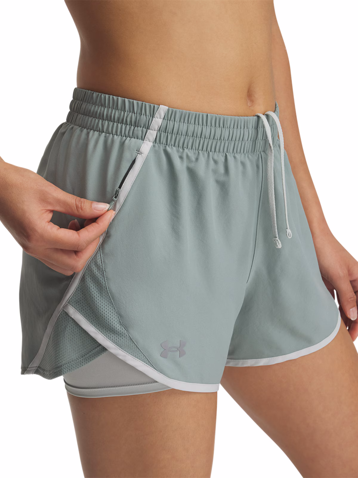 Spodenki do biegania damskie Under Armour UA Fly By 2in1 Short - czarne