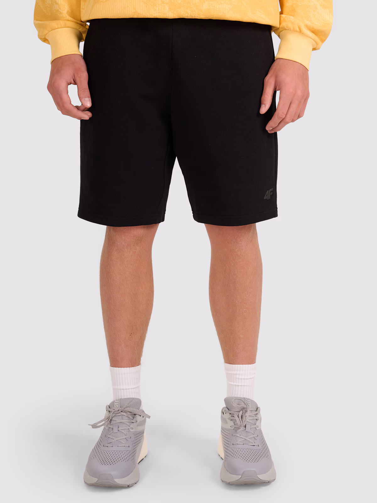 Spodenki dresowe regular męskie - czarne