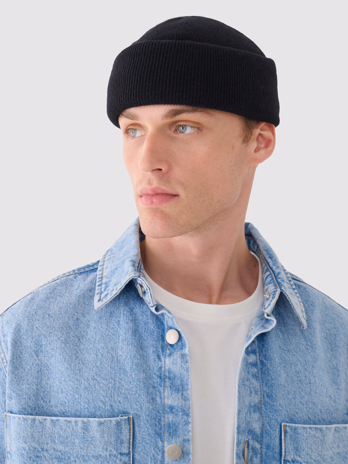 Koszula jeansowa męska Outhorn - niebieska