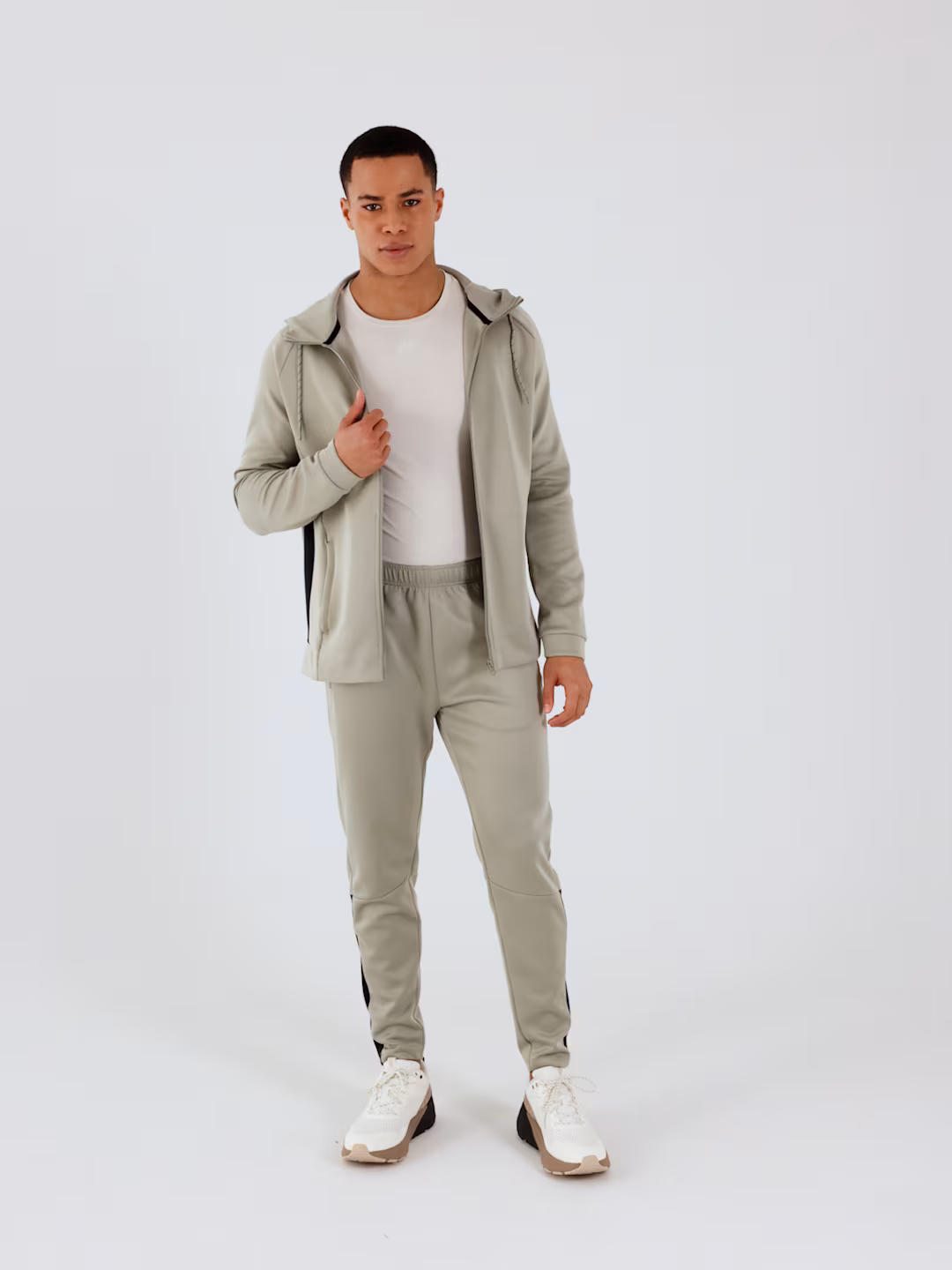 Bluza treningowa szybkoschnąca męska - czarna