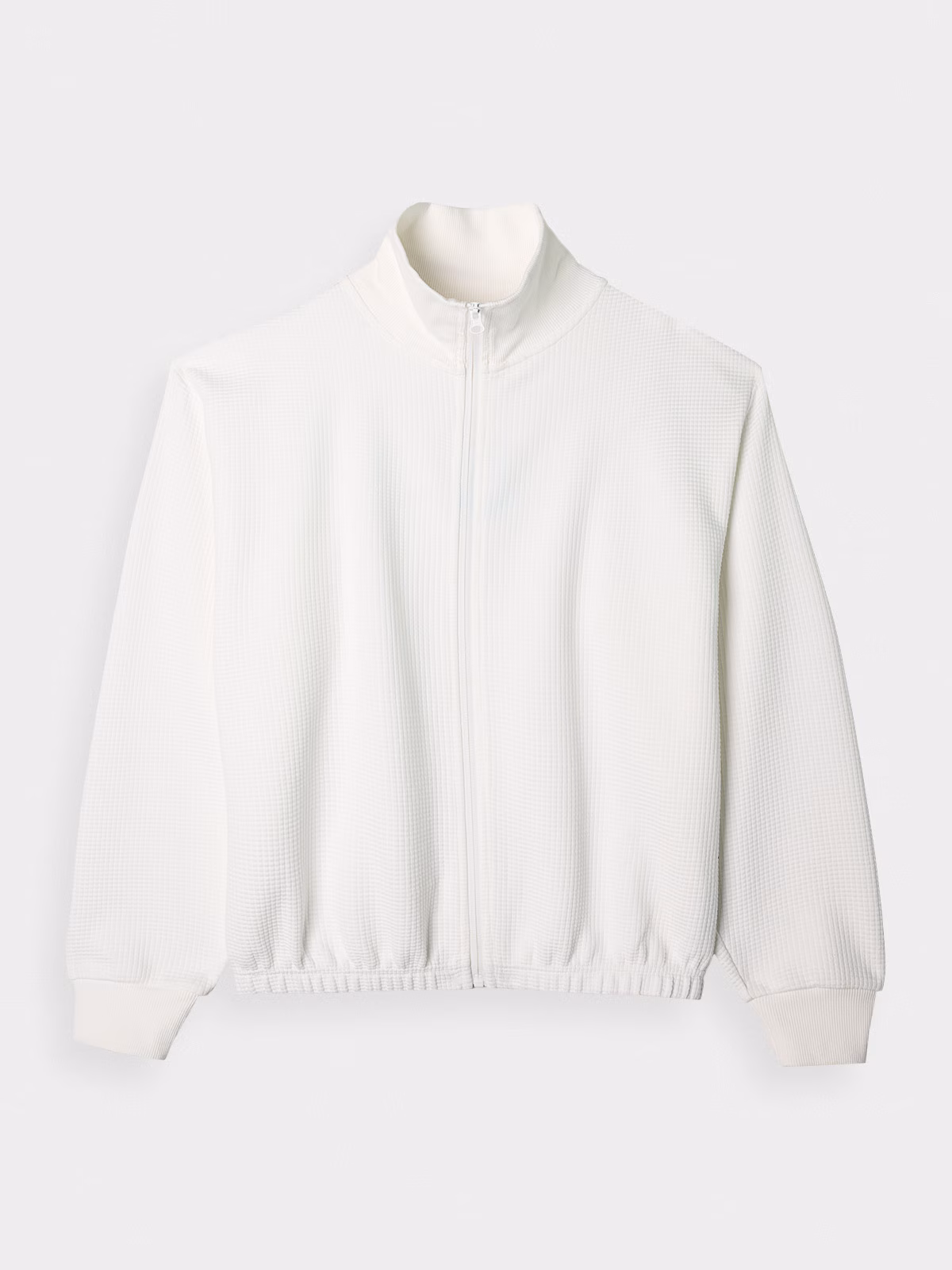 Bluza crop top rozpinana bez kaptura damska - zielona