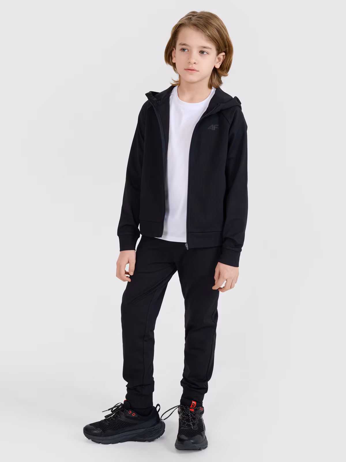 Spodnie sportowe szybkoschnące chłopięce - czarne