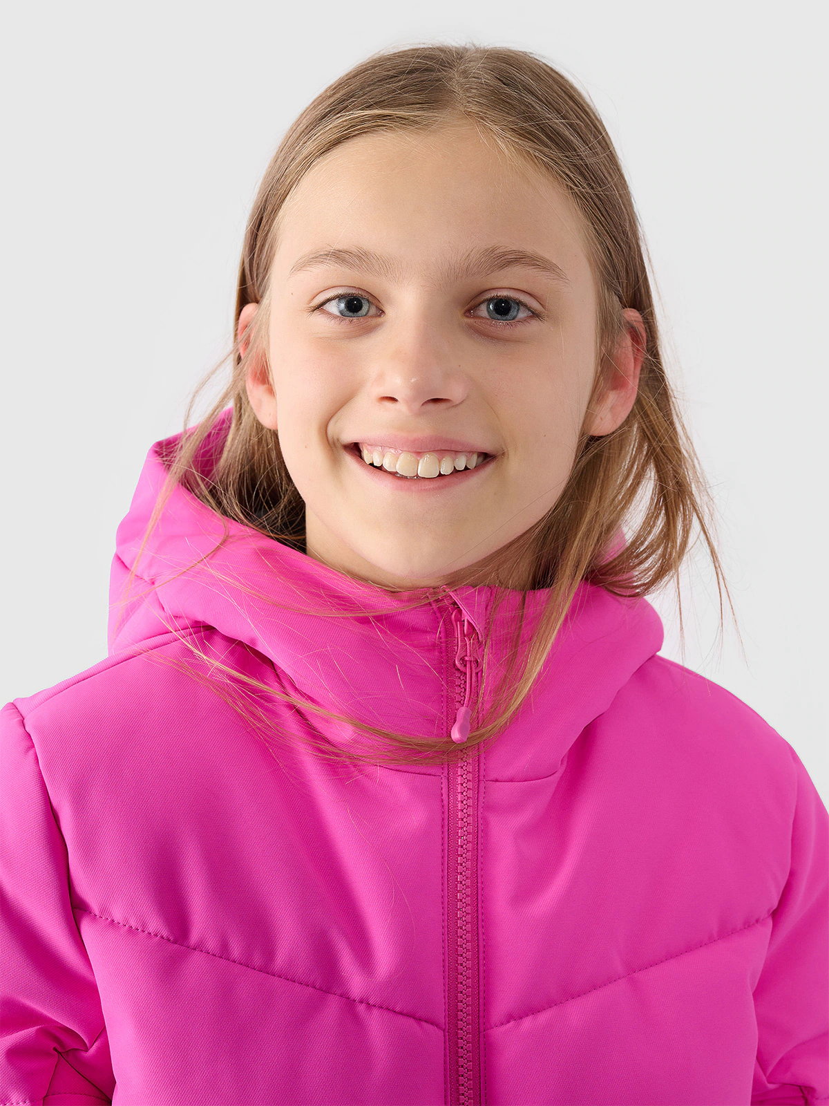 Kurtka narciarska membrana 5000 dziewczęca - różowa
