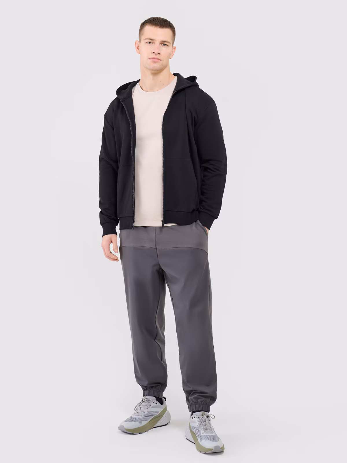 Bluza dresowa rozpinana z kapturem męska Outhorn - czarna