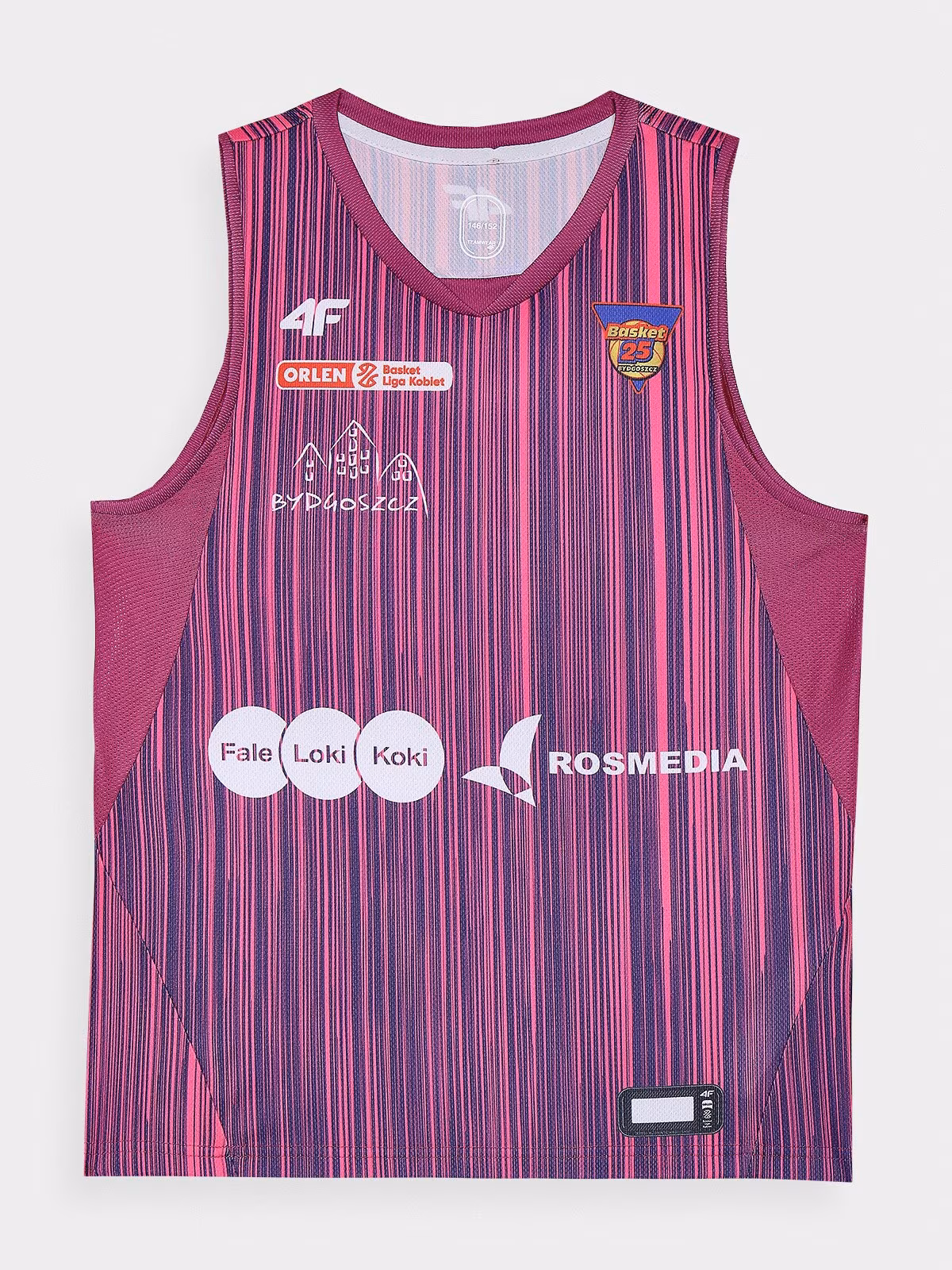 Tank top replika wyjazdowy z sezonu 2023/24 dziecięcy 4F x KS25 Basket Bydgoszcz - multikolor