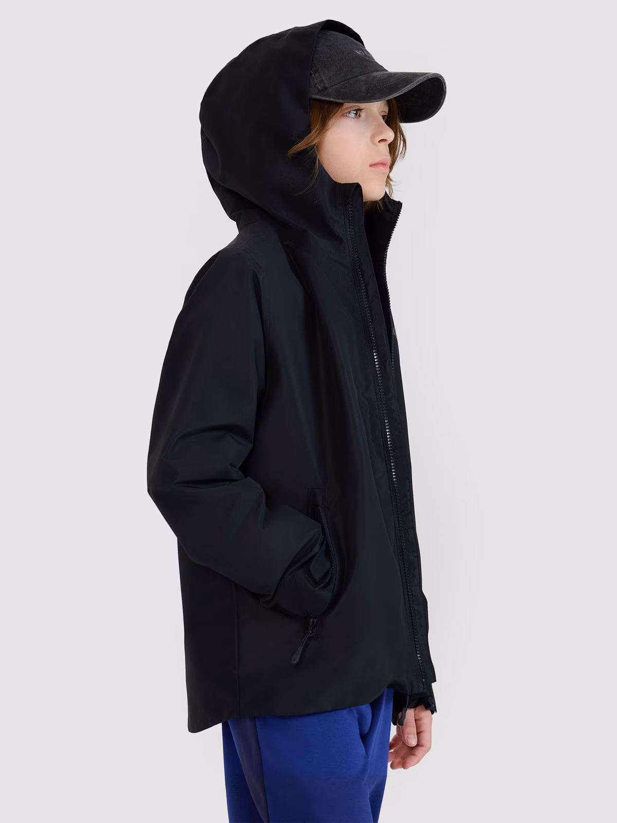 Kurtka przejściowa membrana 5000 dziecięca - czarna