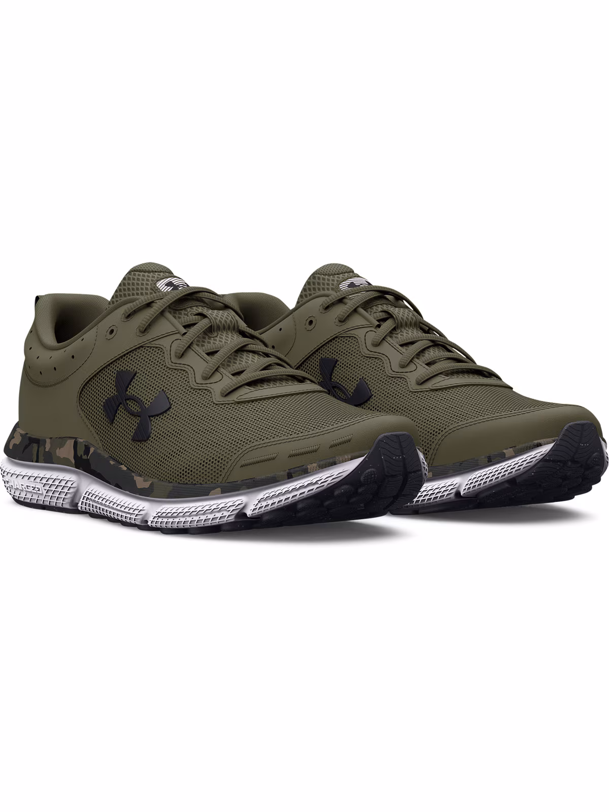 Buty do biegania damskie Under Armour UA Charged Assert 10 Camo - czarne