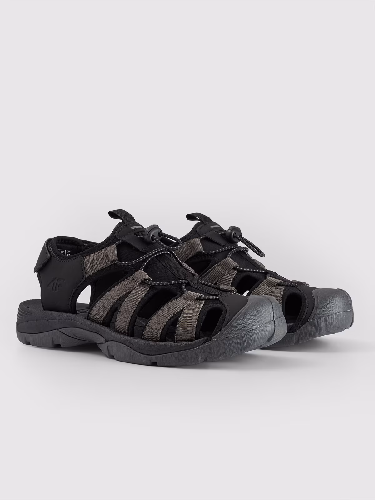 Sandały z zakrytymi palcami męskie - szare