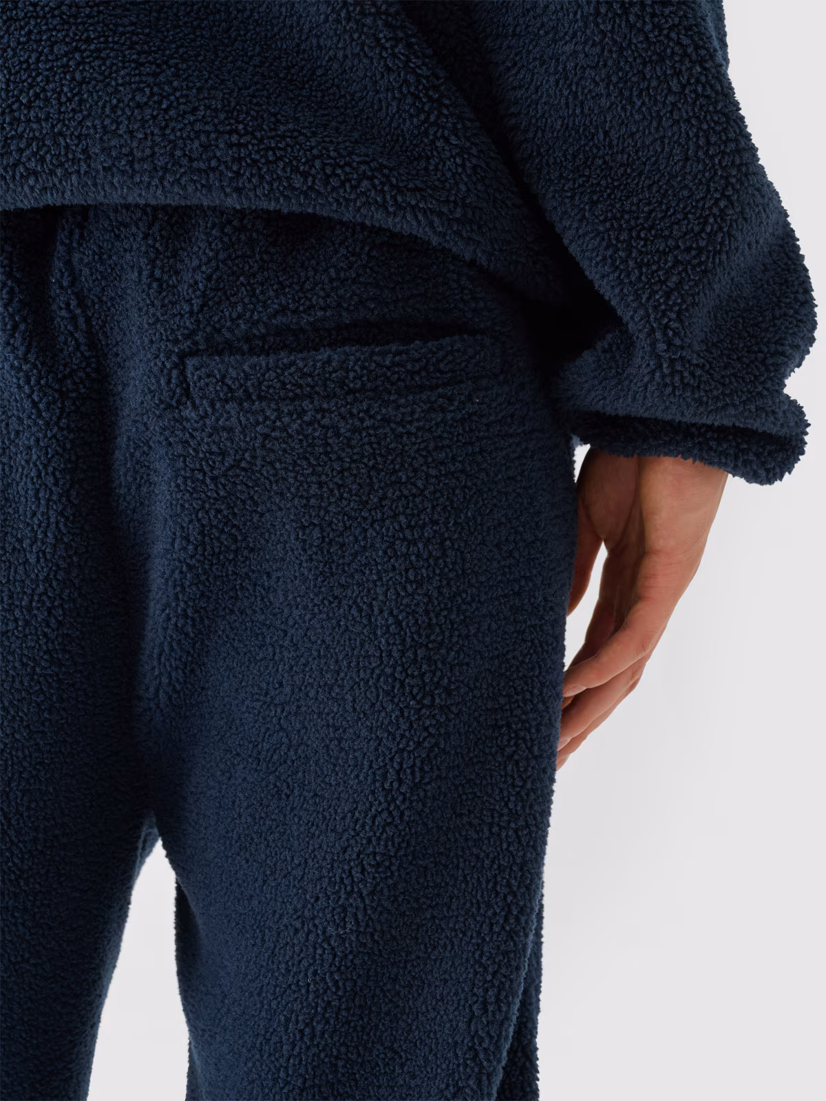 Spodnie sherpa joggery męskie Outhorn - granatowe