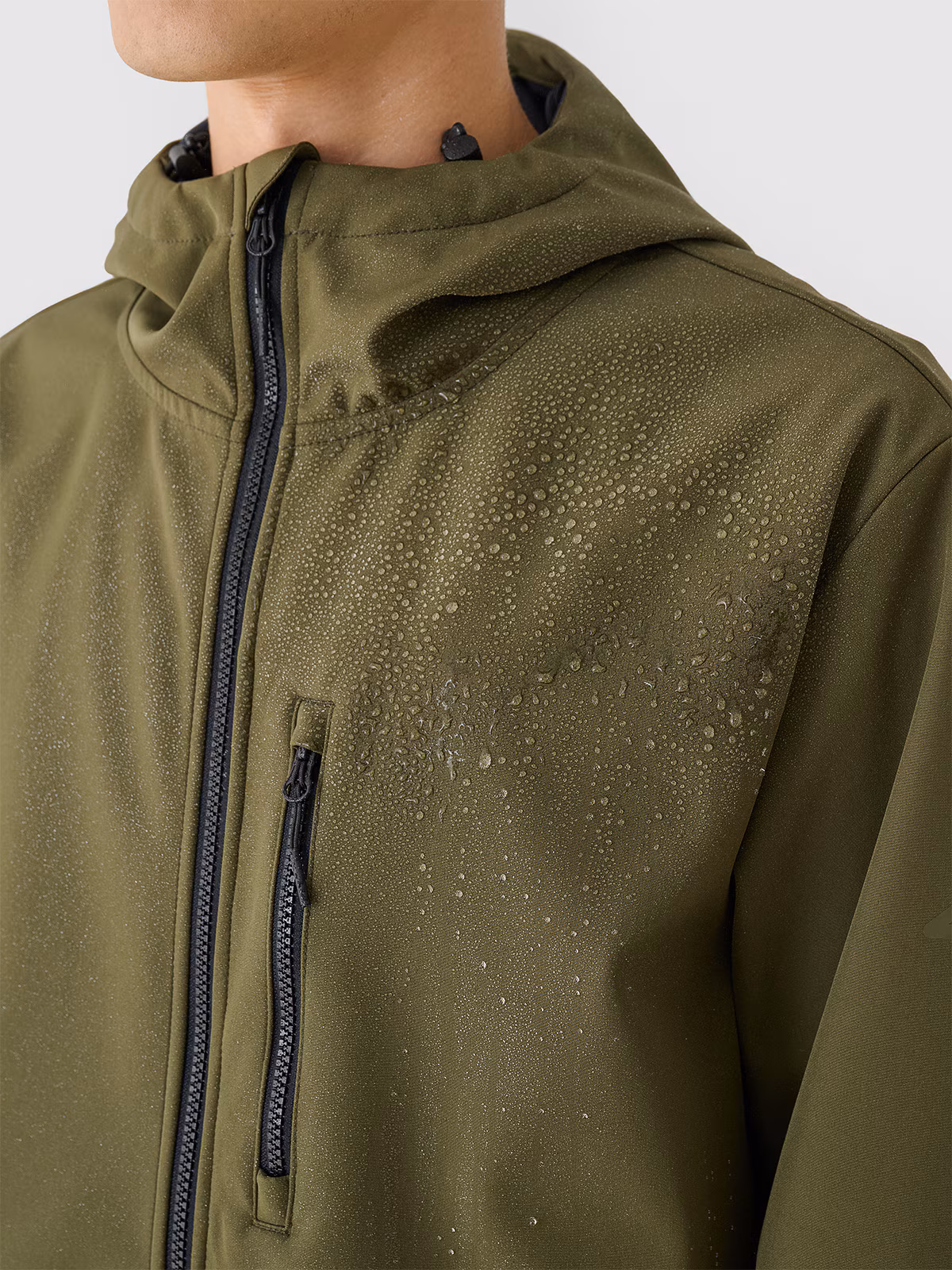 Kurtka softshell wiatroodporna membrana 8000 męska - niebieska