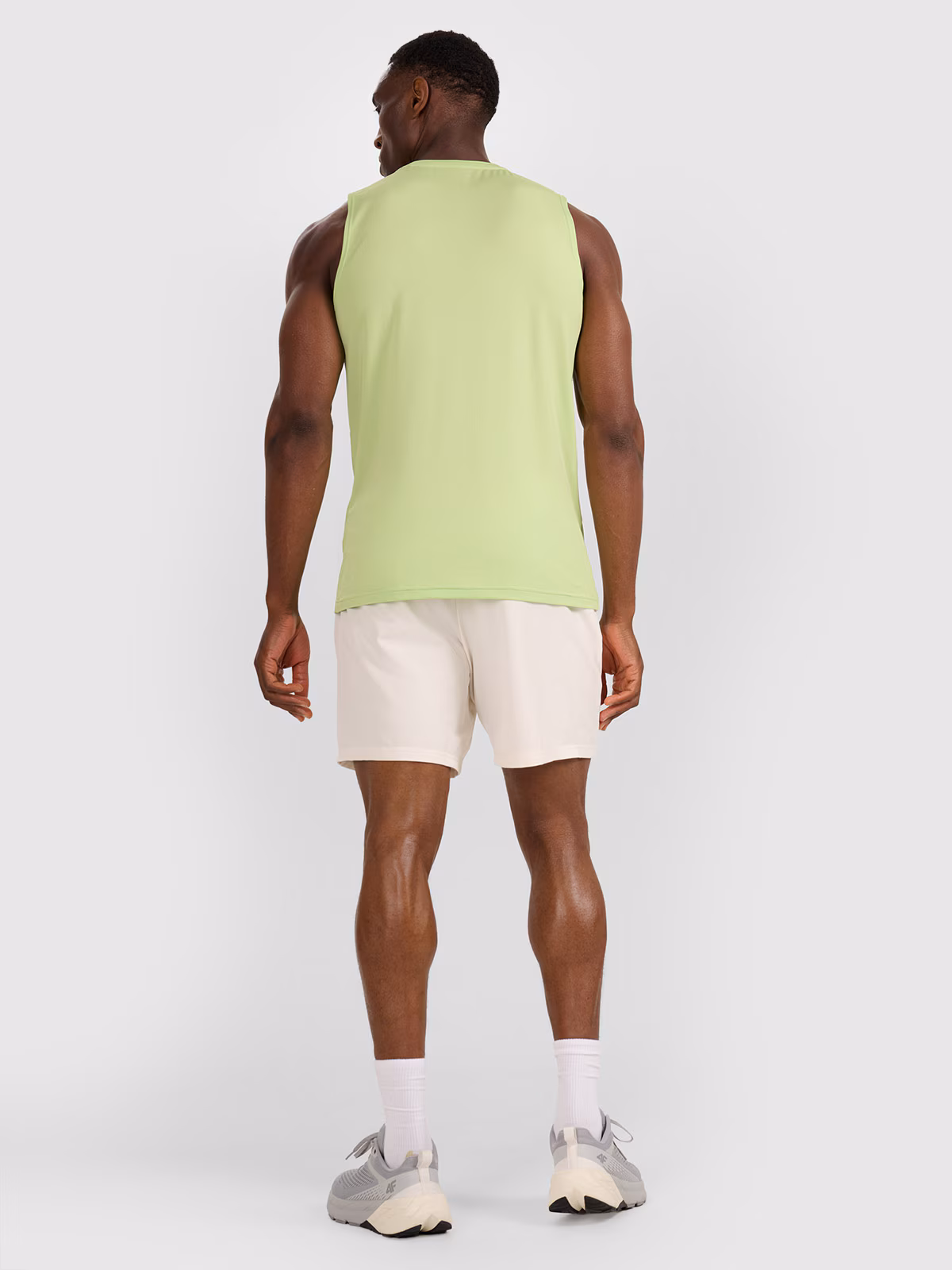 Tank top treningowy szybkoschnący męski - zielony