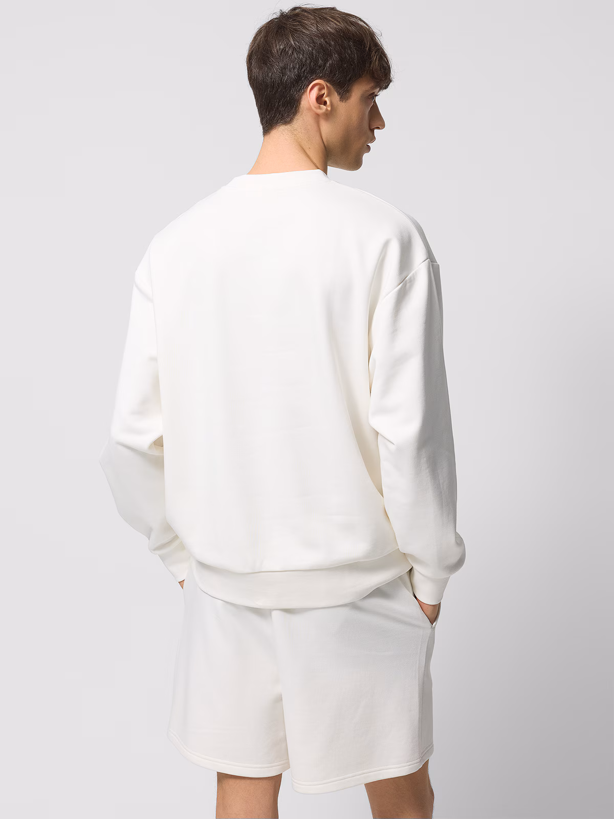 Bluza dresowa nierozpinana bez kaptura męska Outhorn - beżowa