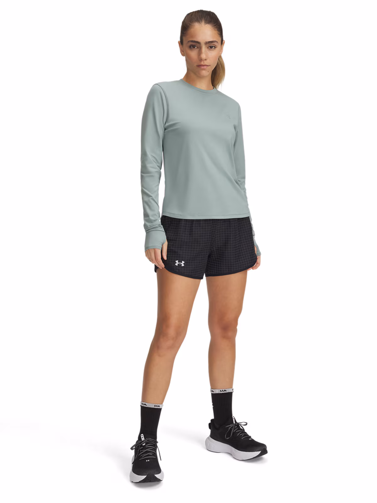 Spodenki do biegania damskie Under Armour UA Fly By 3'' Novelty Shorts - czarne