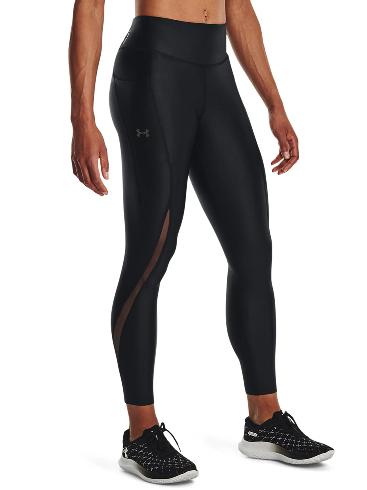 Legginsy do biegania damskie Under Armour FlyFast Elite IsoChill Ankle Tight - czarne