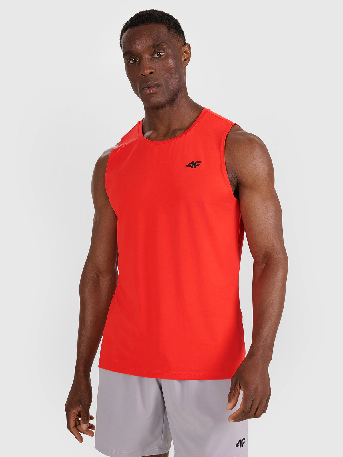 Tank top treningowy szybkoschnący męski - zielony