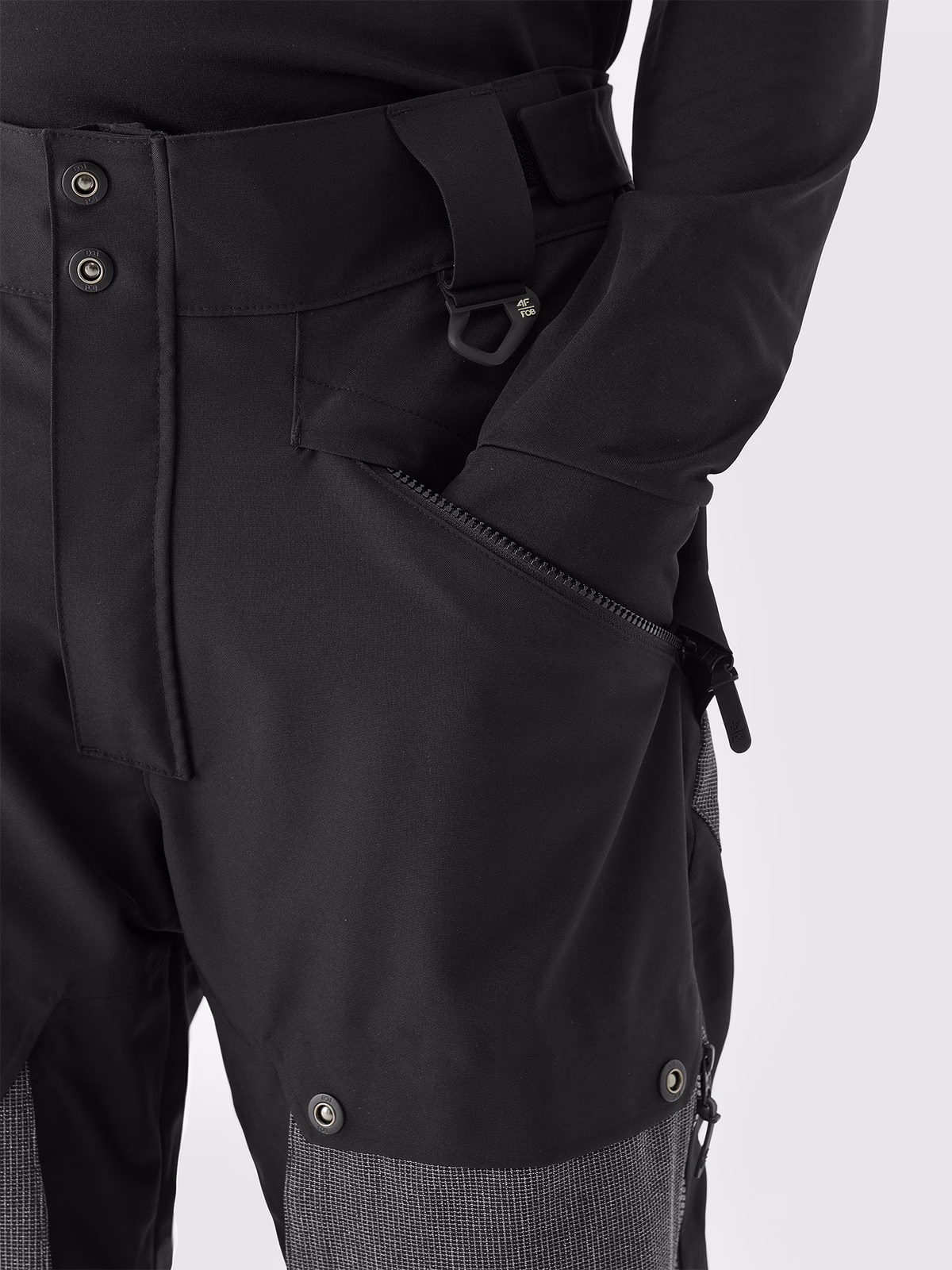 Spodnie snowboardowe membrana 10000 męskie - czarne