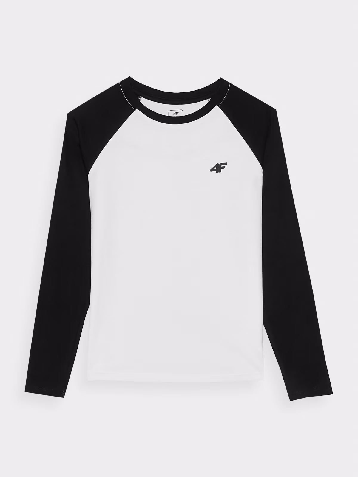 Longsleeve regular gładki dziewczęcy - różowy