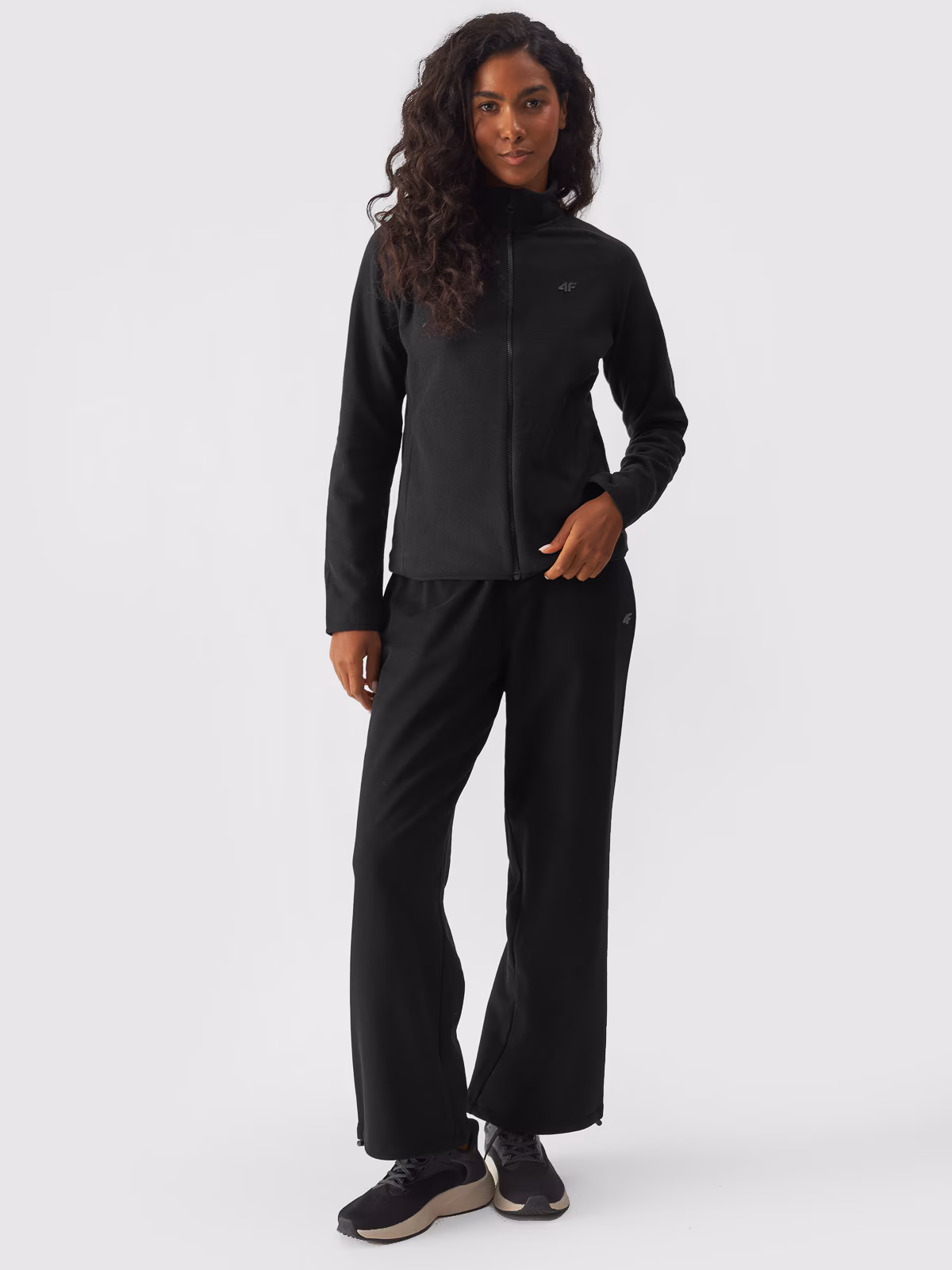 Polar ze stójką regular damski - czarny