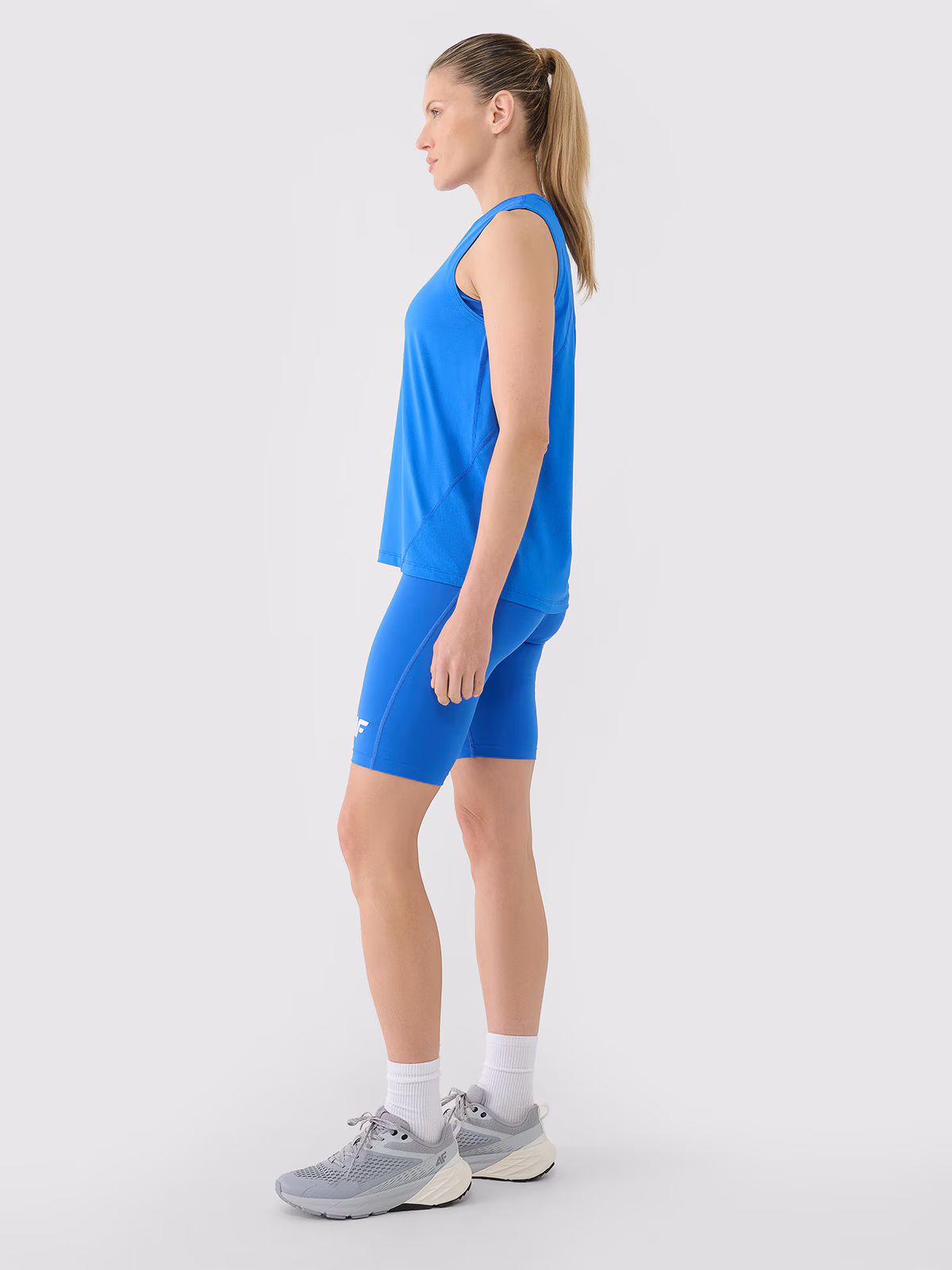 Legginsy kolarki treningowe damskie - niebieskie