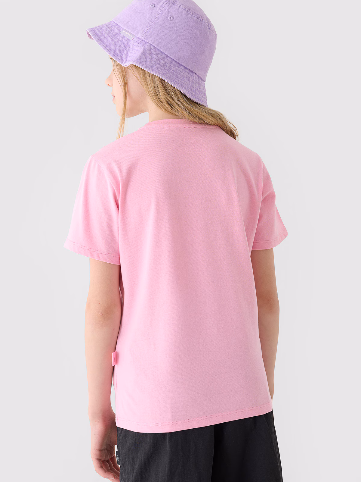 T-shirt regular z nadrukiem dziewczęcy - różowy