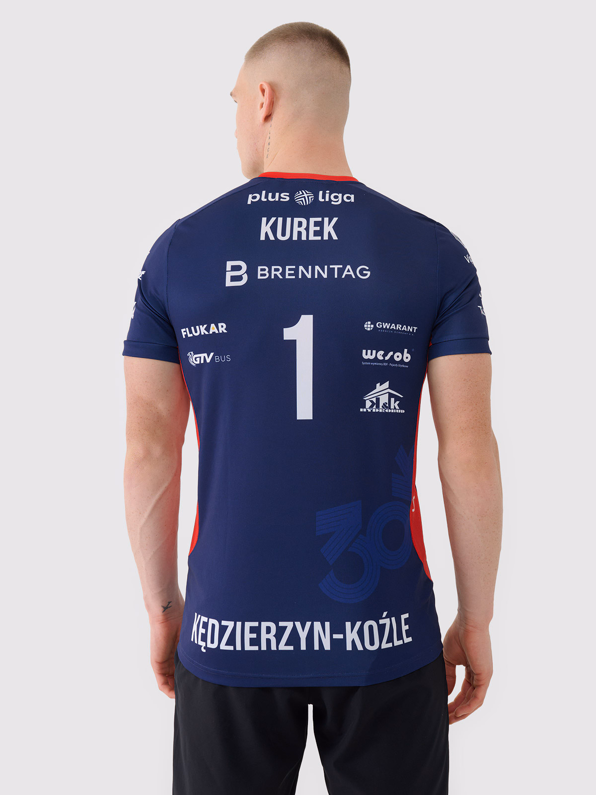 Koszulka meczowa replika domowa z sezonu 2024/25 męska 4F x Zaksa Kędzierzyn Koźle - Kurek - multikolor