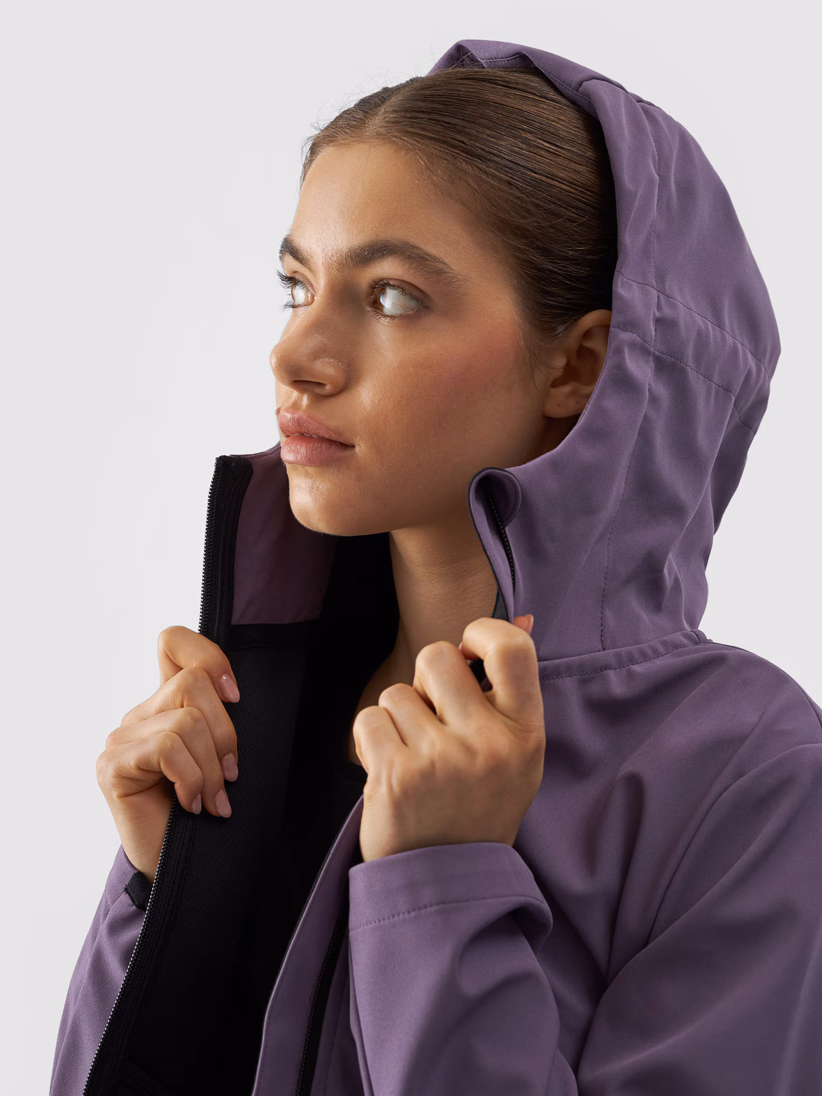 Kurtka softshell wiatroodporna membrana 5000 damska - różowa